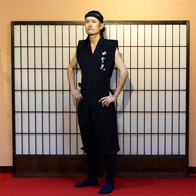 ふるさと納税 甲賀市 甲賀流忍者衣装 黒 半袖