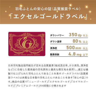 ふるさと納税 富士吉田市 洗える羽毛合い掛け布団 ダブル ダウン90% 日本製 羽毛布団 洗濯可 国産【甲州羽毛ふとん】_3