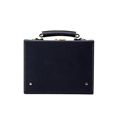 ふるさと納税 豊岡市 豊岡鞄 豆アタッシュケース ドイツシュリンク ネイビー