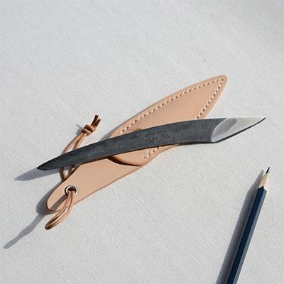 ふるさと納税 天理市 玉鋼ナイフ 鉛筆けずりからはじめる小さな刀 (中サイズ)