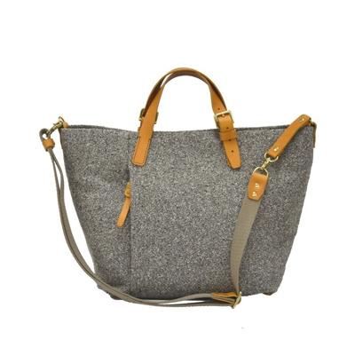 ふるさと納税 豊岡市 豊岡鞄 カルド トートM Lグレー×イエロー