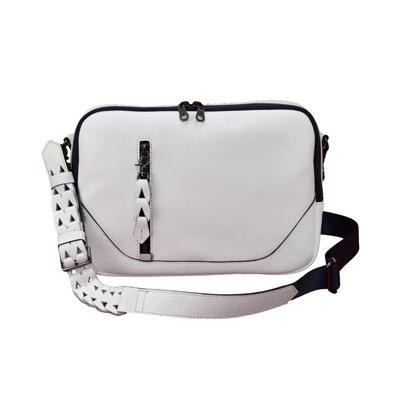 ふるさと納税 豊岡市 豊岡鞄 ブルーム 横ショルダー 白