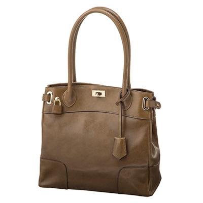 ふるさと納税 御代田町 [濱野皮革工藝のクラッシーアーバントートミニハンドバッグ]エレガントなハンドバッグ。(グレージュ)