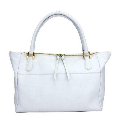 ふるさと納税 御代田町 [濱野皮革工藝のニューアルディートートバッグ]軽くて毎日持ち歩きたくなるバッグです。(ホワイト)