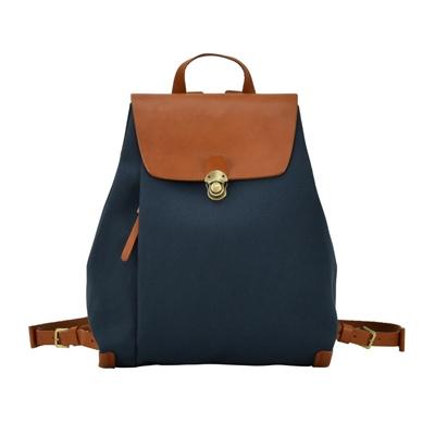 ふるさと納税 豊岡市 豊岡鞄 エルダー リュック ネイビー