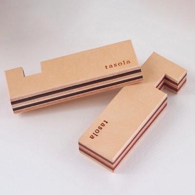 ふるさと納税 七尾市 [本革]スマートフォンスタンド/2色セット(チョコ・ワイン)/ハンドメイド