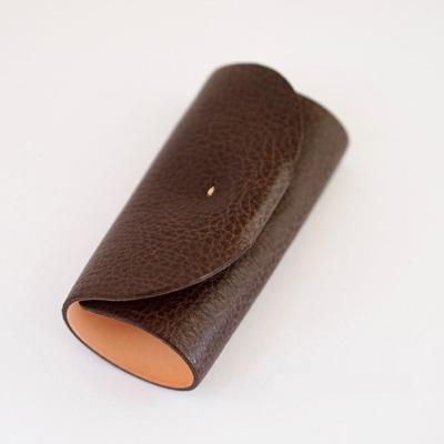 ふるさと納税 七尾市 [本革]キーケース/4連キーリング付/ダークブラウン/ハンドメイド