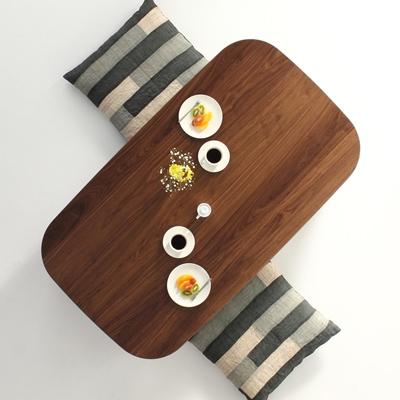 ふるさと納税 大川市 ローテーブル MOLLE-wa 150x85x33 ウォールナット材 大川市 WAプラス