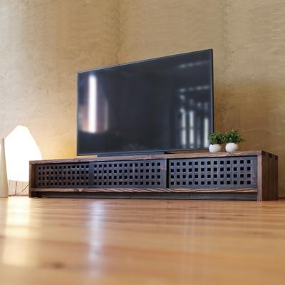 ふるさと納税 大川市 テレビボード 古都 3枚引戸 Lタイプ 焦茶色 174x45x29 大川市