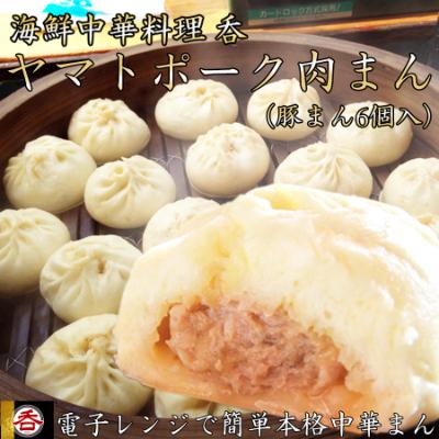 ふるさと納税 広陵町 [香り][食感][味]レンジOK!全てそろった肉汁あふれるヤマトポーク肉まん6個入