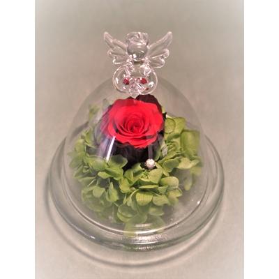 ふるさと納税 美浜町 プリザーブドフラワーエンジェルドーム(赤)