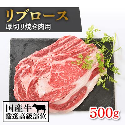 ふるさと納税 つくば市 厳選高級部位牛ロース(厚切り焼き肉用)500g[離島・沖縄配送不可]