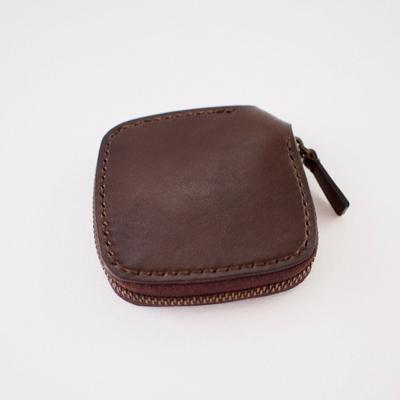 ふるさと納税 七尾市 [本革]小銭だけ入れ/ダークブラウン/ハンドメイド