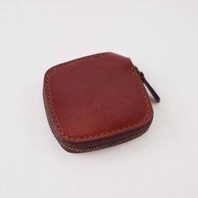 ふるさと納税 七尾市 [本革]小銭だけ入れ/マホガニー/ハンドメイド