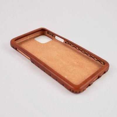 ふるさと納税 七尾市 [iPhone11pro用]本革ケース/ブラウン/ハンドメイド