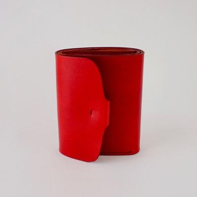 ふるさと納税 七尾市 [本革]折りたたみ財布/ワイン/ハンドメイド