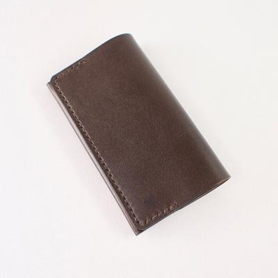 ふるさと納税 七尾市 [本革]名刺入れ/ダークブラウン/ハンドメイド