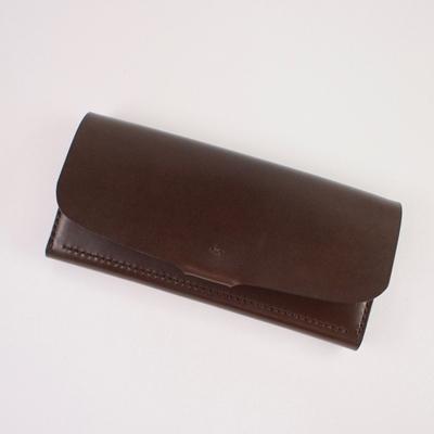 ふるさと納税 七尾市 [本革]長財布/ダークブラウン/ハンドメイド