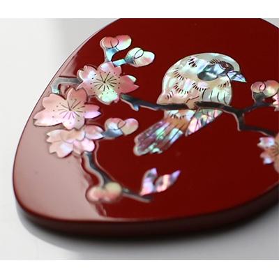 ふるさと納税 高岡市 手鏡 桜に樫鳥 本朱 : Yahoo!ふるさと納税 - 通販
