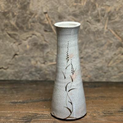 ふるさと納税 唐津市 【唐津焼 炎向窯】絵唐津花入 打越一彦作 | 