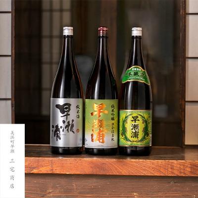ふるさと納税 美浜町 [早瀬浦]純米吟醸さかほまれ1800ml &amp;純米酒1800ml &amp;本醸造1800ml 各1本セット