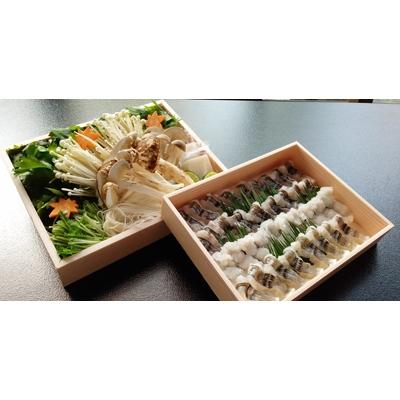 ふるさと納税 亀岡市 [先行受付]期間限定 国産松茸入り鱧しゃぶセット 2〜3人前<丹波四季菜料理 宮本屋>