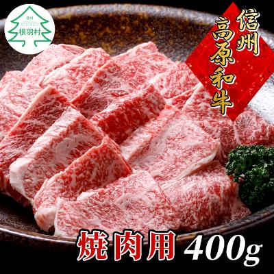 ふるさと納税 根羽村 信州高原和牛 焼肉 国産黒毛和牛 400g