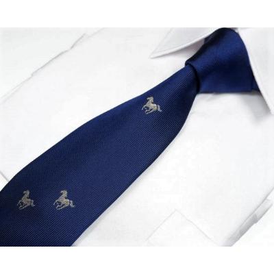 ふるさと納税 富士河口湖町 【「郡内織物」富士桜工房】九頭馬ネクタイ　紺 |  | 02