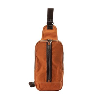 ふるさと納税 豊岡市 豊岡鞄 直帆布ワンショルダー(オレンジ)