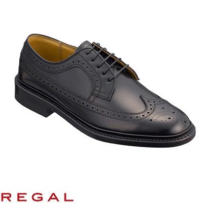 ふるさと納税 加茂市 REGAL 2589 NT ビジネスシューズ ウイングチップ ブラック 24.0センチ