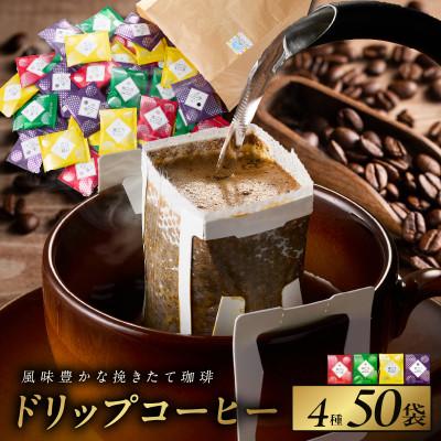 ふるさと納税 泉佐野市 本格ドリップコーヒー 4種 50袋 工場直送 本格 詰合せ セット 099H2635 | 