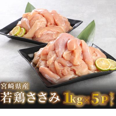 ふるさと納税 木城町 宮崎県産若鶏ささみ 5kg(1kg×5) K16_0045_2