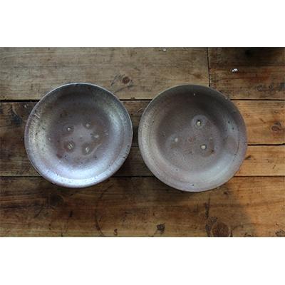 ふるさと納税 松田町 [龍の背窯]山本安朗作 南蛮焼〆小皿(15cm)2枚セット