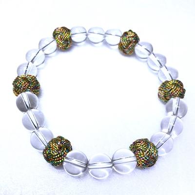 ふるさと納税 伊賀市 (組紐×水晶)ブレスレット 八千代金