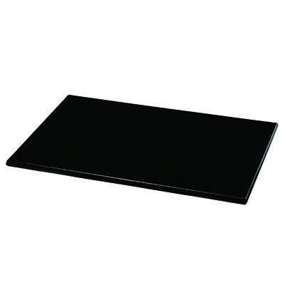 ふるさと納税 海南市 紀州漆器 長角 黒 敷板 花台 幅27.5cm 9寸