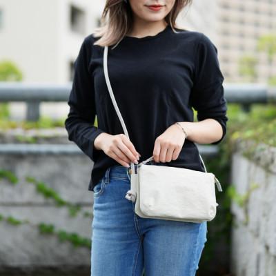 ふるさと納税 豊岡市 豊岡鞄 TUTUMU Osanpo Wallet(S3100 24-178)キナリ