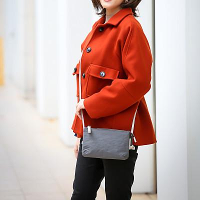 ふるさと納税 豊岡市 豊岡鞄 TUTUMU Osanpo Wallet(S3100 24-178)グレー