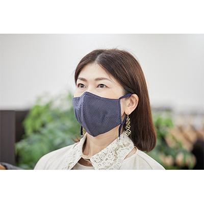 ふるさと納税 蕨市 伝統織物・双子織 マスク Lサイズ