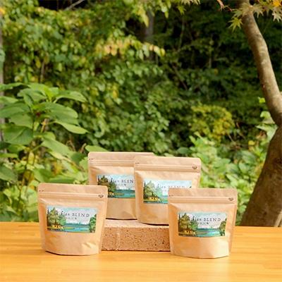 ふるさと納税 利府町 [森の中のカフェ 生石庵]こだわりの自家焙煎珈琲 生石庵ブレンド 100g×4袋[珈琲粉]