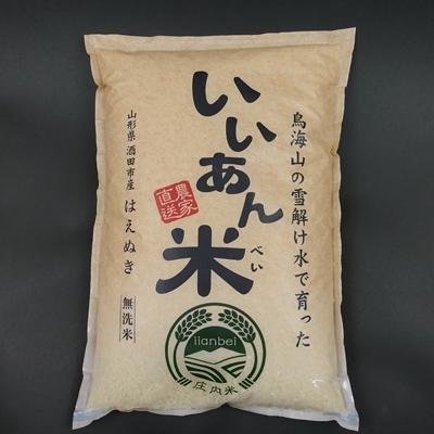 ふるさと納税 酒田市 無洗米はえぬき 白米5kg×2袋 合計10kg