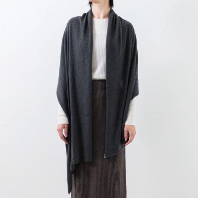 ふるさと納税 忠岡町 日本製 BABY  CASHMERE STOLE(150cm×60cm)　チャコールグレー |  | 01