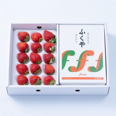 ふるさと納税 粕屋町 [11月下旬より順次発送]博多名物「あまおう」&amp;ふくや「味の明太子」ギフト箱(粕屋町)