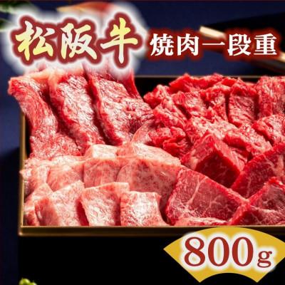 ふるさと納税 松阪市 松阪牛 焼肉一段重 (サーロイン・ヒレ・上カルビ・イチボなど) 計800g