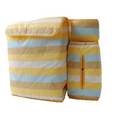 ふるさと納税 忠岡町 おむつ収納ケース(月ボーダー)