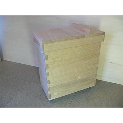 ふるさと納税 加茂市 総国産桐材で作った跳上式蓋30キロ入桐米びつ