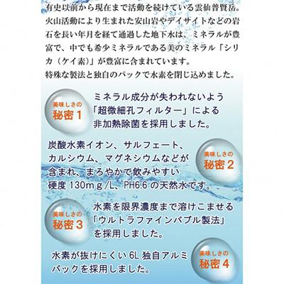 ふるさと納税 島原市 【初回セット】島原の天然シリカ水素水18L(6L×3パック) 専用ディスペンサー付_1