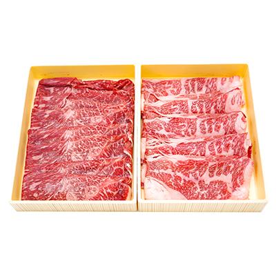 ふるさと納税 八雲町 [のし付]八雲牛すきしゃぶ用1kg(各500g)