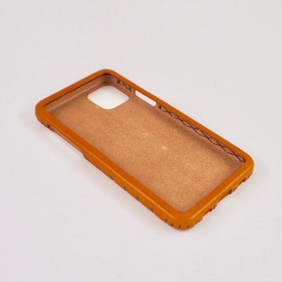 ふるさと納税 七尾市 [iPhone12用]本革ケース/キャメル/ハンドメイド