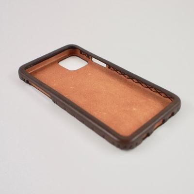 ふるさと納税 七尾市 [iPhone12pro用]本革ケース/ダークブラウン/ハンドメイド