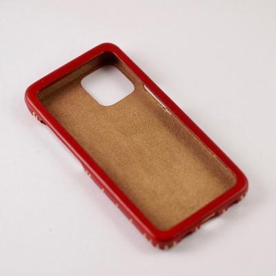 ふるさと納税 七尾市 [iPhone12pro用]本革ケース/ワイン/ハンドメイド